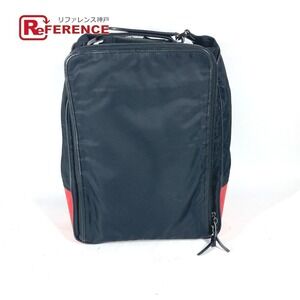 Christian Louboutin logo backpack handbag rucksack nylon black